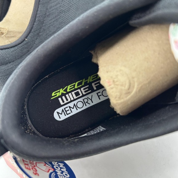 Skechers Summits Louvin Shoes Mens Size 9 Black Wide Fit Slip On Memory Foam - Picture 11 of 14